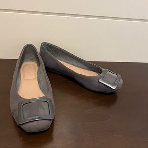 Kelly & Katie size 6.5. Gray flats